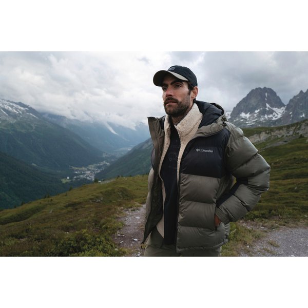 Kurtka puchowa męska Pike Lake II Hooded Columbia - Mountain Blue