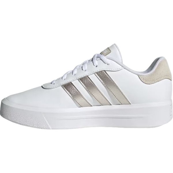 Buty Court Platform Wm's Adidas - Cloud White/Champagne Met