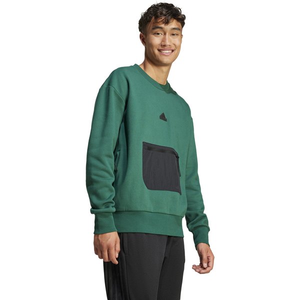 Bluza męska City Escape Fleece Adidas - zielona