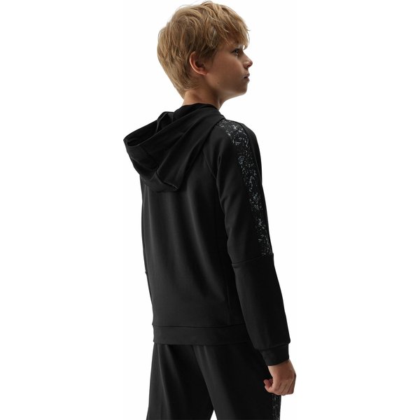 Bluza chłopięca 4FJAW23TFSWM205 4F - głęboka czerń
