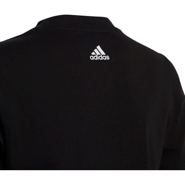 Koszulka juniorska Essentials Linear Logo Adidas - czarny