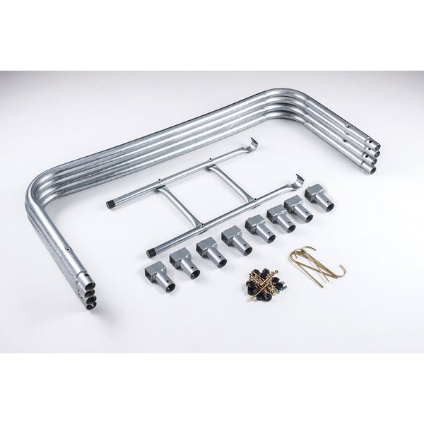 Trampolina 427cm 14FT z siatką zewnętrzną + gratisy Hop Sport