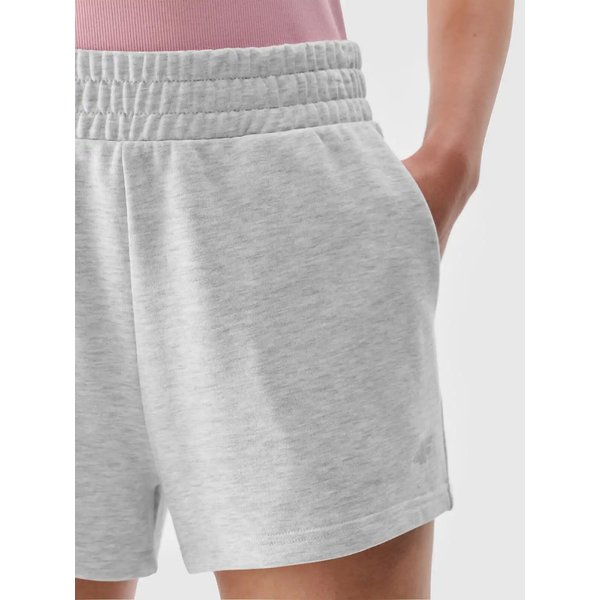 Spodenki damskie TSHOF542 4F - chłodny jasny szary melanż