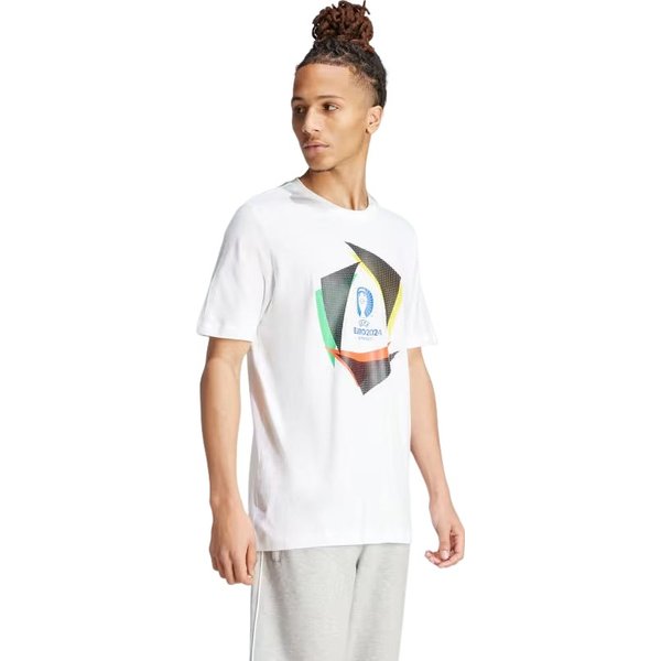 Koszulka męska Euro24 Adidas - biała