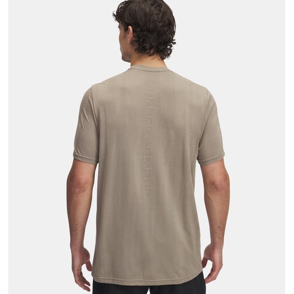 Koszulka męska Vanish Seamless Novelty Under Armour - City Khaki / Black
