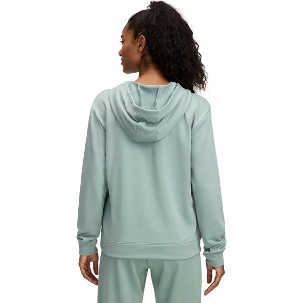 Bluza damska Rival Terry Hoodie Under Armour - Silica Green/White