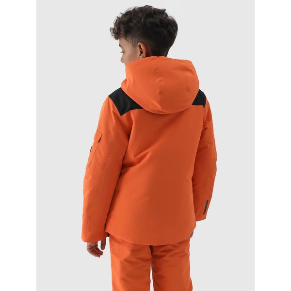 Kurtka narciarska chłopięca TTJAM538 4F - pomarańcz