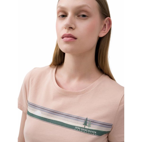 Koszulka damska 4FSS23TTSHF275 4F - pudrowy koral