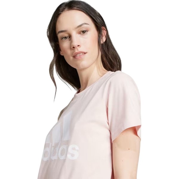 Koszulka damska Loungewear Essentials Logo Tee Adidas - Sandy Pink