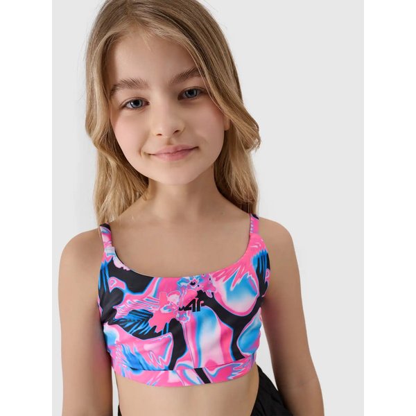 Biustonosz sportowy dziewczęcy USBAF149 4F