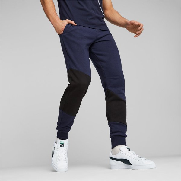 Spodnie dresowe męskie Power Cat Puma - granatowy/czarny