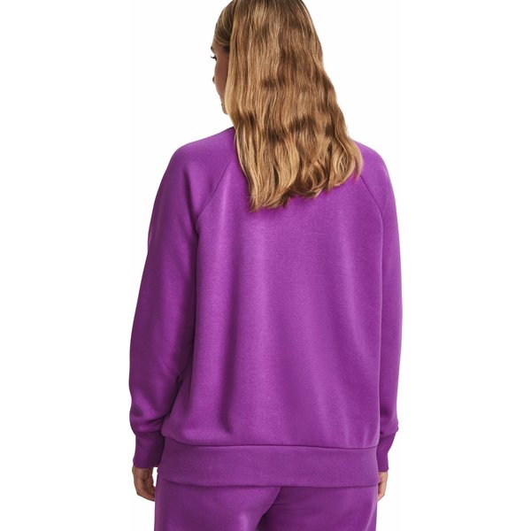 Bluza damska Rival Fleece Crew Under Armour - Cassis / White