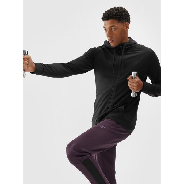 Bluza męska TFSWM403 4F - głęboka czerń