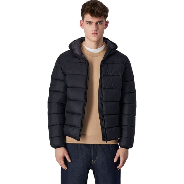 Kurtka puchowa męska Lightweight Hooded Jacket Champion - black