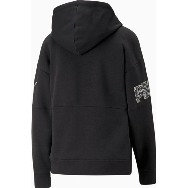 Bluza damska Power Nova Shine Colorblock Hoodie Puma - czarny