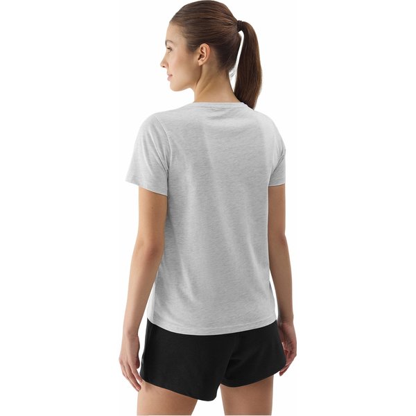 Koszulka damska 4FWSS24TTSHF1162 4F - chłodny jasny szary melanż