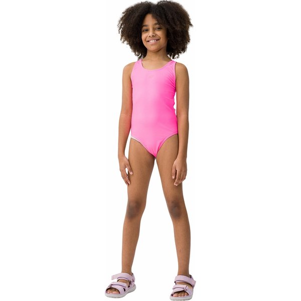Strój kąpielowy dziewczęcy 4FJWSS24USWSF049 4F - fuksja neon