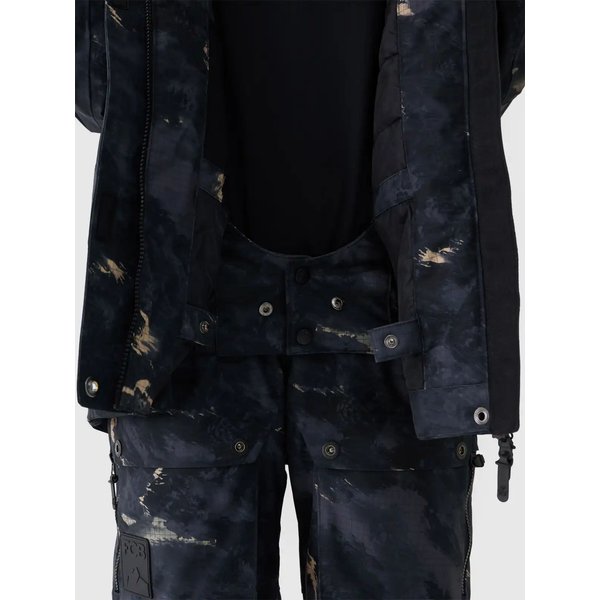 Kurtka snowboardowa damska TTJAF586 4F - multikolor allover