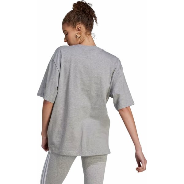 Koszulka damska Essentials Big Logo Boyfriend Tee Adidas - szara