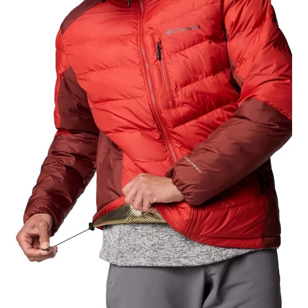 Kurtka puchowa męska Labyrinth Loop II Hooded Columbia - Sail Red, Spice