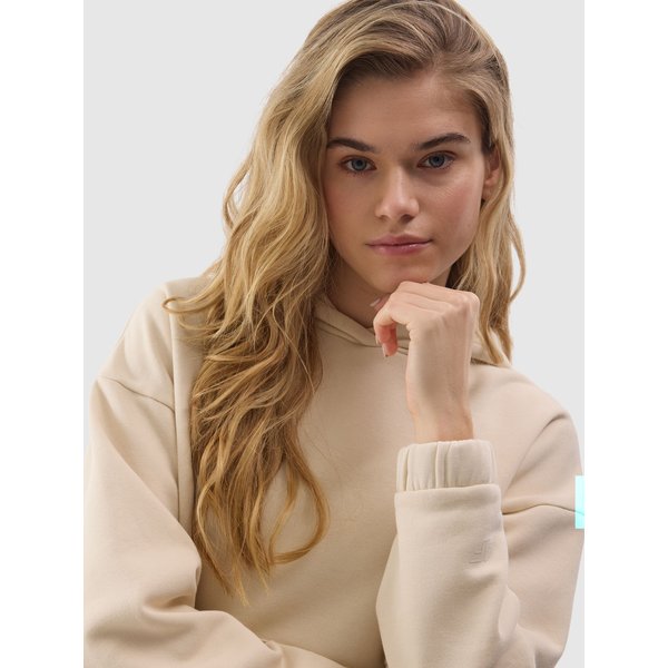 Bluza damska 4FWSS24TSWSF1057 4F - kremowy