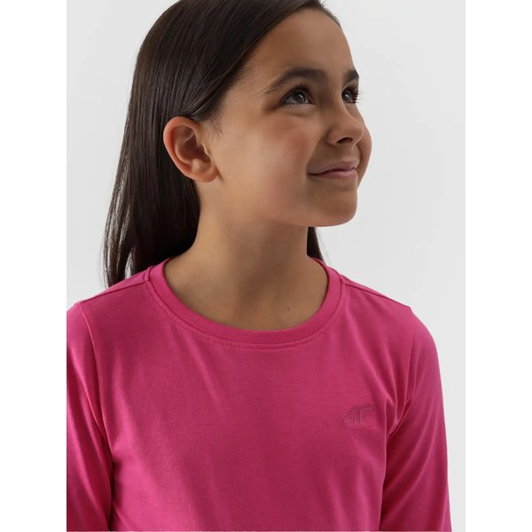 Longsleeve dziewczęcy 4FJWMM00TLONF318 4F - fuksja