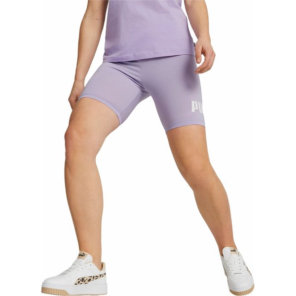 Spodenki damskie Essentials Logo Puma - fioletowe
