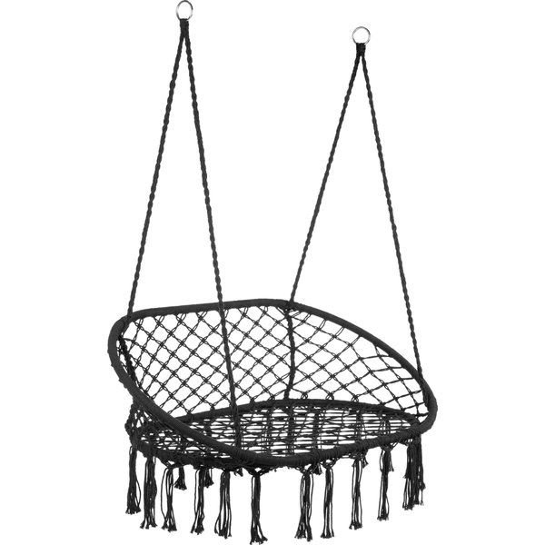 Huśtawka wisząca podwójna Boho Outtec - czarna