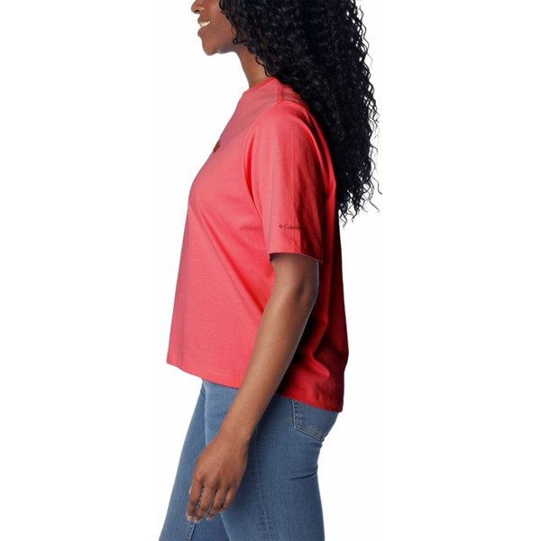 Koszulka damska North Cascades Relaxed Tee Columbia - czerwona
