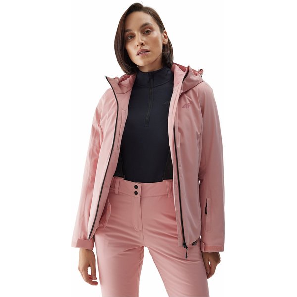 Kurtka narciarska damska 4FAW23TJACF120 4F - jasny róż