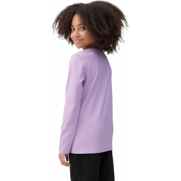 Longsleeve dziewczęcy 4FJSS23TLONF056 4F - jasny fiolet