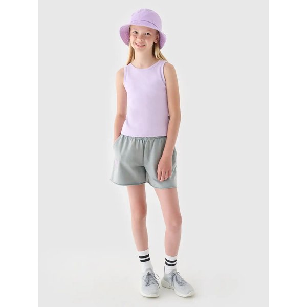Bezrękawnik dziewczęcy TSLEF111 4F - jasny fiolet