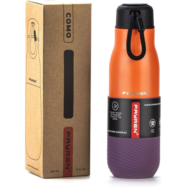 Butelka termiczna Como 500ml Fayren - pomarańczowa