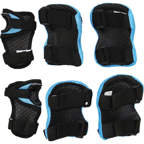 Zestaw ochraniaczy Multi 3szt. Sportvida - błękinty/czarny