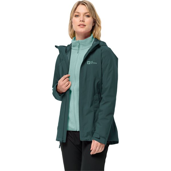Kurtka damska Moonrise 3w1 Jack Wolfskin - sea green