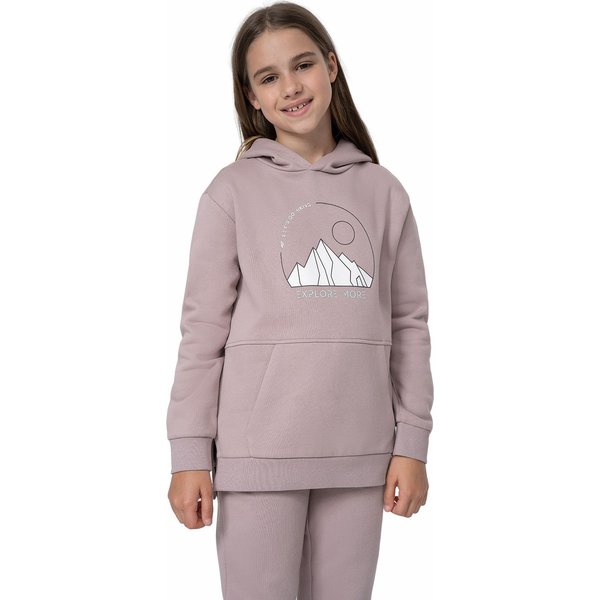 Bluza dziewczęca 4FJSS23TSWSF277 4F - fioletowa
