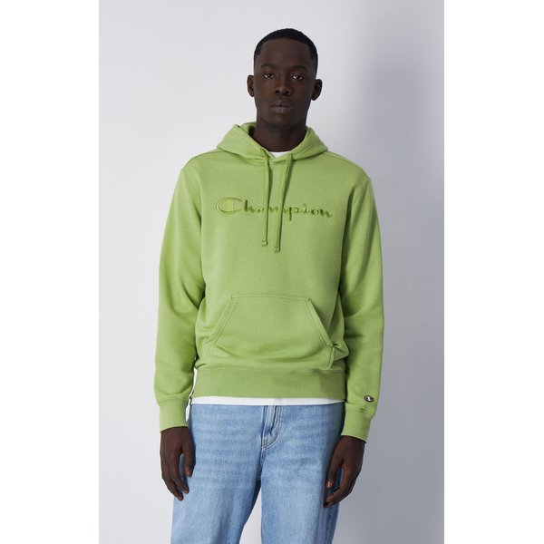 Bluza męska Tonal Script Logo French Terry Hoodie Legacy Champion - zielona