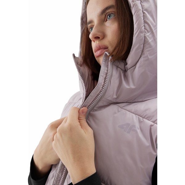 Kamizelka damska 4FAW23TVESF073 4F - jasny róż