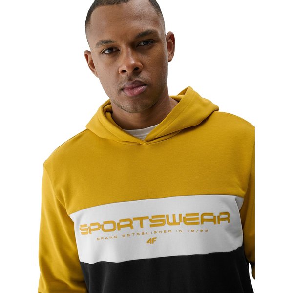 Bluza męska 4FWSS24TSWSM1032 4F - żółty