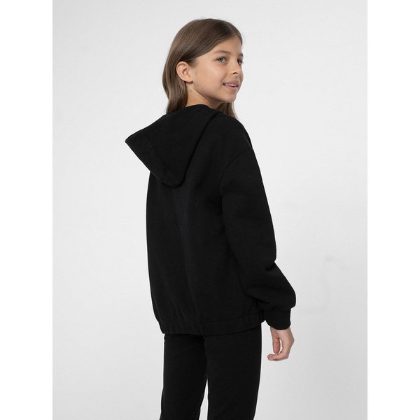 Bluza dziewczęca 4FJSS23TSWSF218 4F - czarna