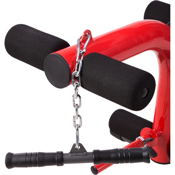 Ławka do ćwiczeń pod sztangę z wyciągiem górnym LS7206 HMS