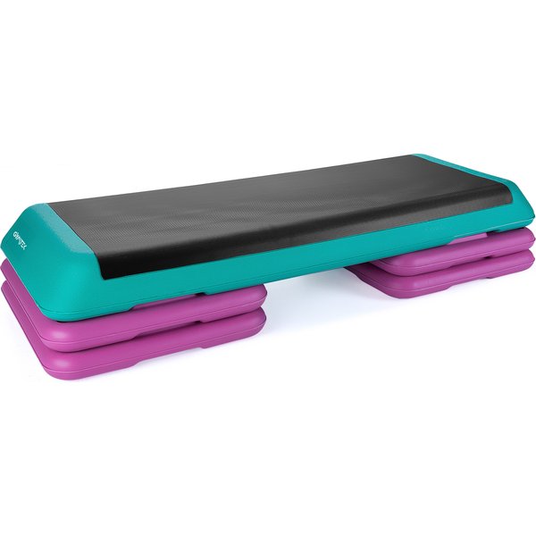 Step do aerobiku 3-stopniowy Gymtek - 3-stopniowy różowy