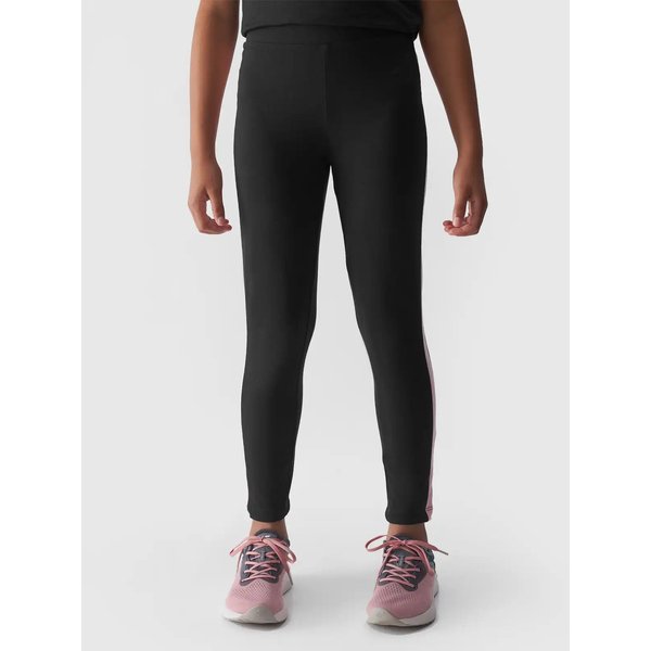 Legginsy dziewczęce TTIGF170 4F - czarny