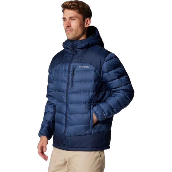 Kurtka puchowa męska Autumn Park II Down Hooded Columbia - Dark Mountain, Collegiate Navy