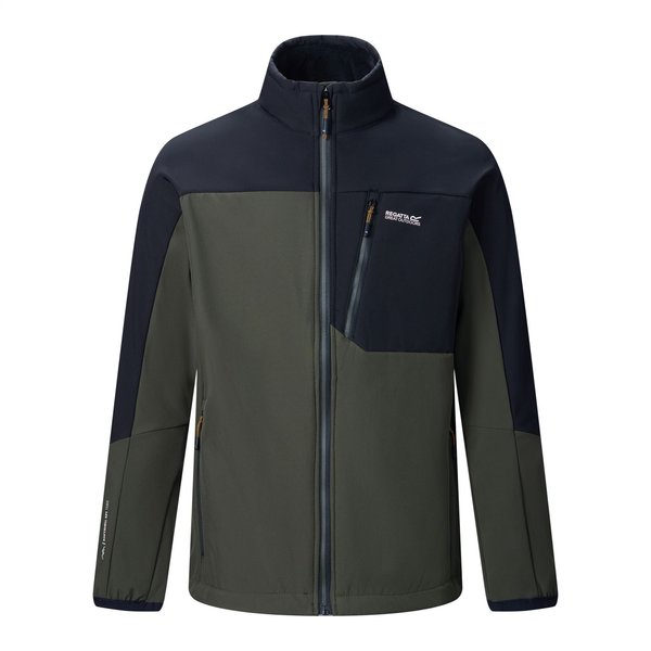 Softshell męski Mountdale Regatta - dark khaki/black
