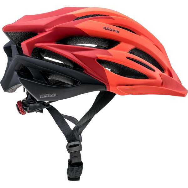 Kask rowerowy Stormline Radvik - czerwony/pomarańczowy