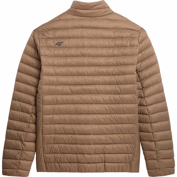 Kurtka puchowa męska 4FAW23TDJAM239 4F - jasny brąz
