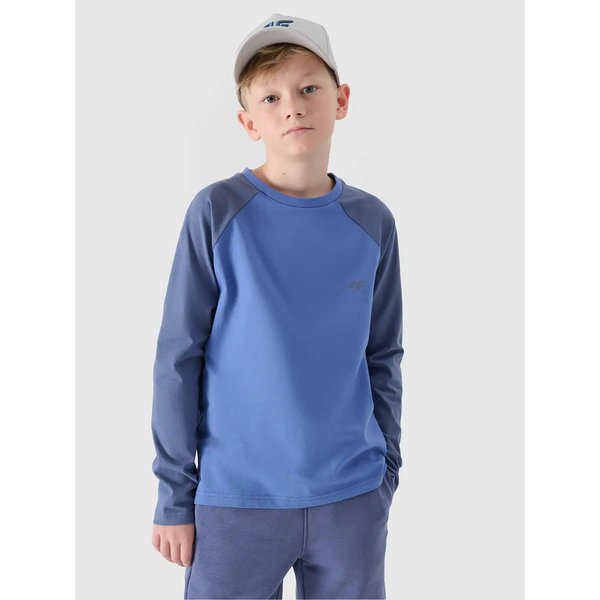 Longsleeve chłopięcy TLONM420 4F - jasny niebieski