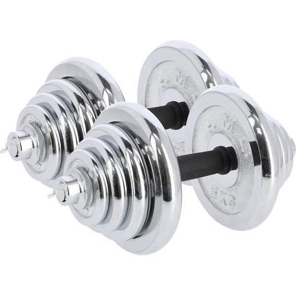 Zestaw hantli chromowanych w walizce STC50 2x25kg HMS