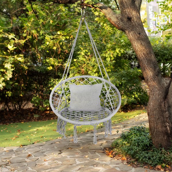 Huśtawka bocianie gniazdo boho XXL Luna Outtec - grey